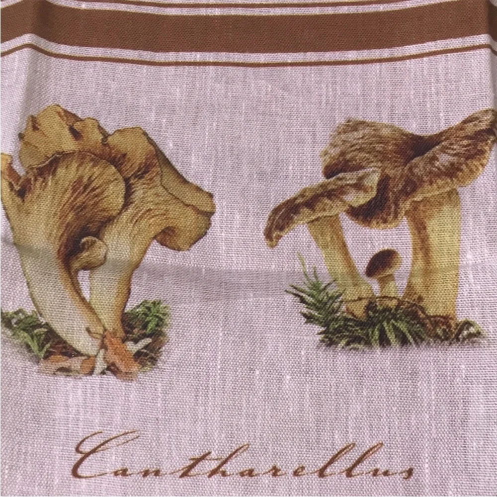 Williams Sonoma Mushroom Tea Towel Flour Sack Kitchen